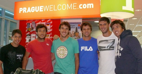 Copa Davis: los jugadores argentinos ya están en Praga